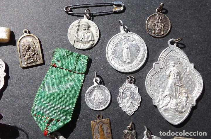 Antig&uuml;edades: LOTE DE MEDALLAS RELIGIOSAS. - Foto 8
