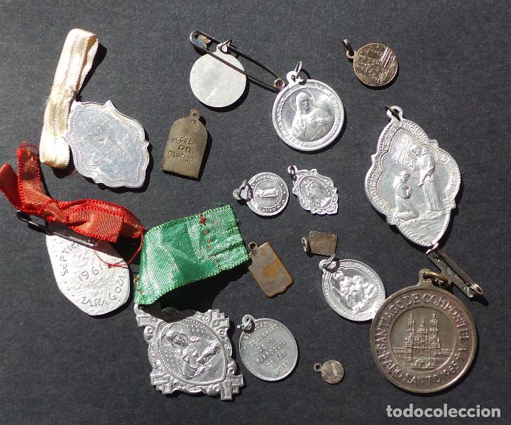 Antig&uuml;edades: LOTE DE MEDALLAS RELIGIOSAS. - Foto 9