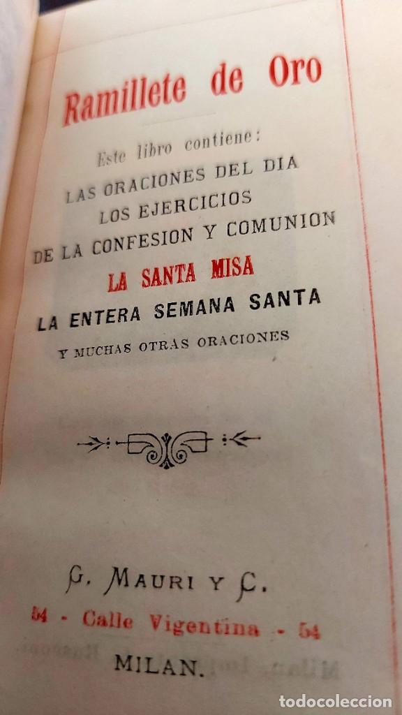 Antig&uuml;edades: Ramillete de Oro. Devocionario de Comuni&oacute;n de 1900 - Foto 8
