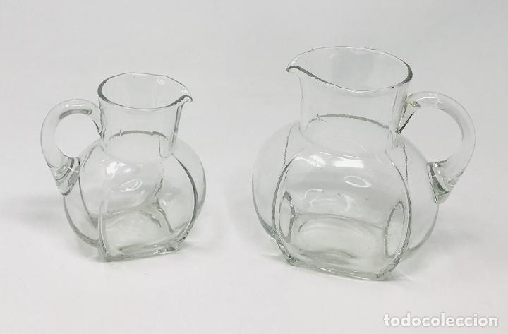 Antig&uuml;edades: Conjunto de jaras en cristal soplado - Foto 2