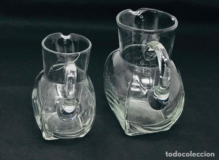 Antig&uuml;edades: Conjunto de jaras en cristal soplado - Foto 5