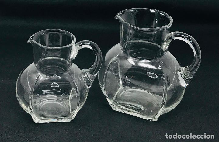 Antig&uuml;edades: Conjunto de jaras en cristal soplado - Foto 1