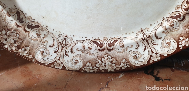 Antig&uuml;edades: Bandeja grande de porcela - Foto 2