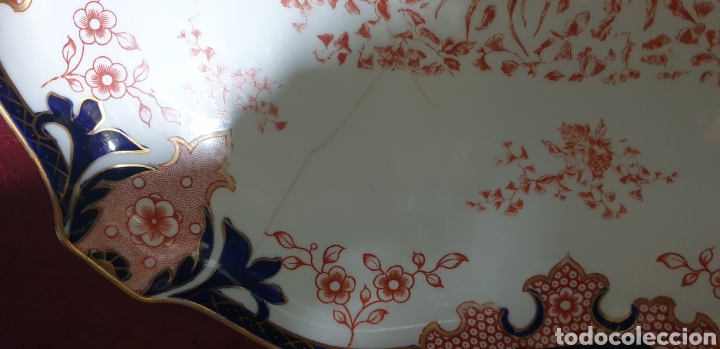 Antig&uuml;edades: Bandeja de porcela inglesa - Foto 2