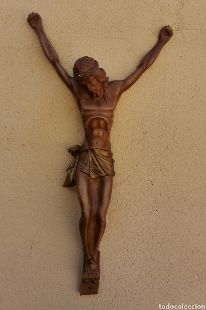Antig&uuml;edades: Figura de cristo crucificado - Foto 4