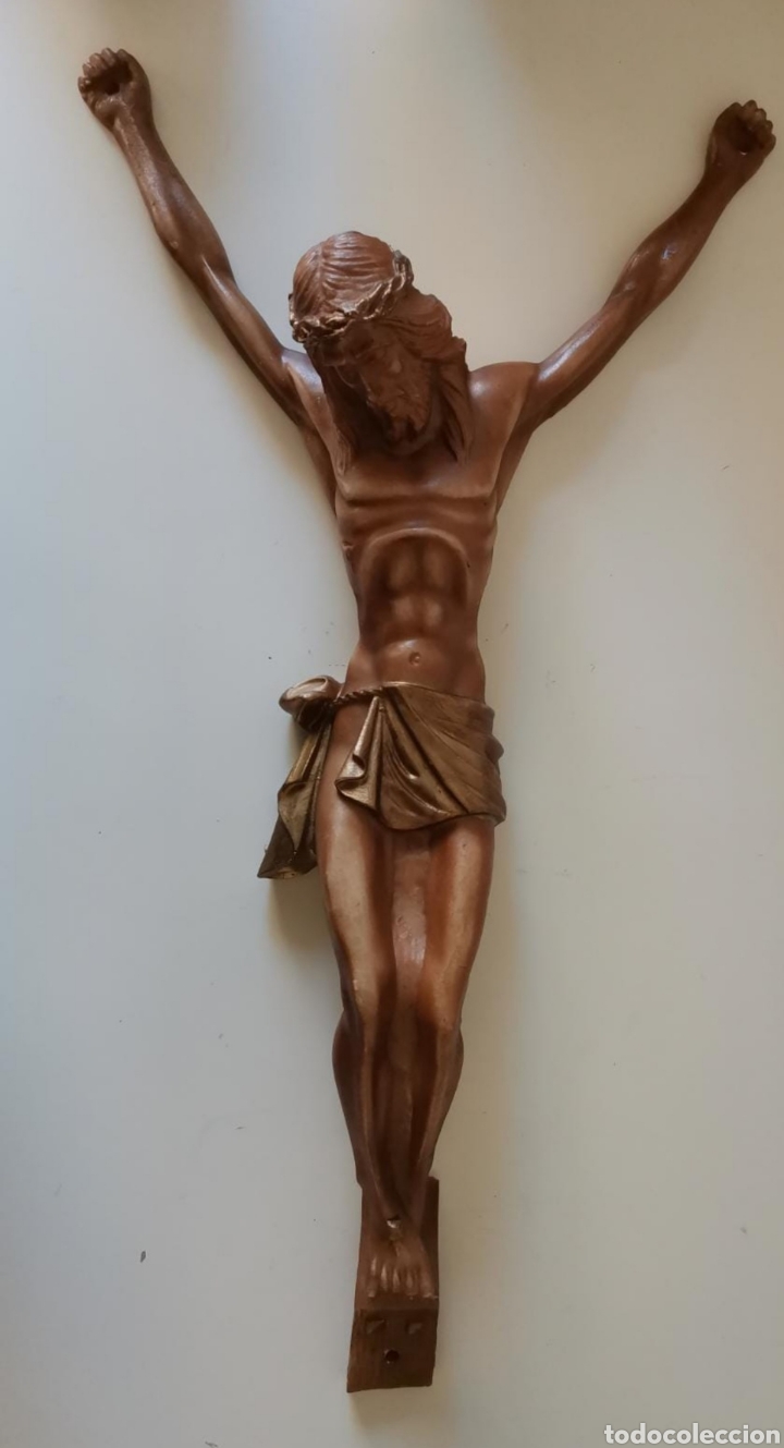 Antig&uuml;edades: Figura de cristo crucificado - Foto 1