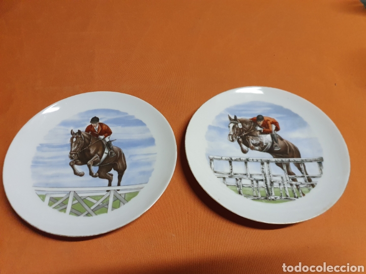 Antig&uuml;edades: Pareja de platos Porcelana - Foto 1
