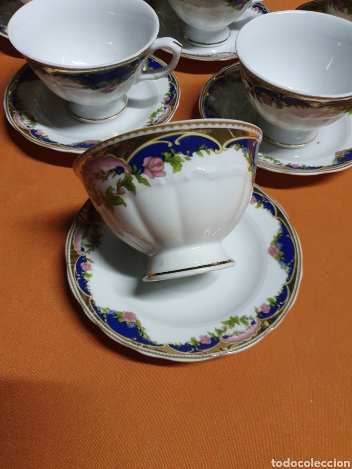 Antig&uuml;edades: 6 tazas Porcelana - Foto 2