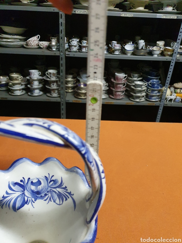 Antig&uuml;edades: Cesto Porcelana - Foto 2