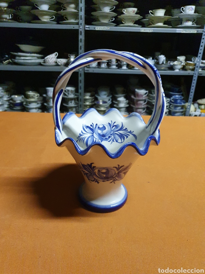 Antig&uuml;edades: Cesto Porcelana - Foto 1