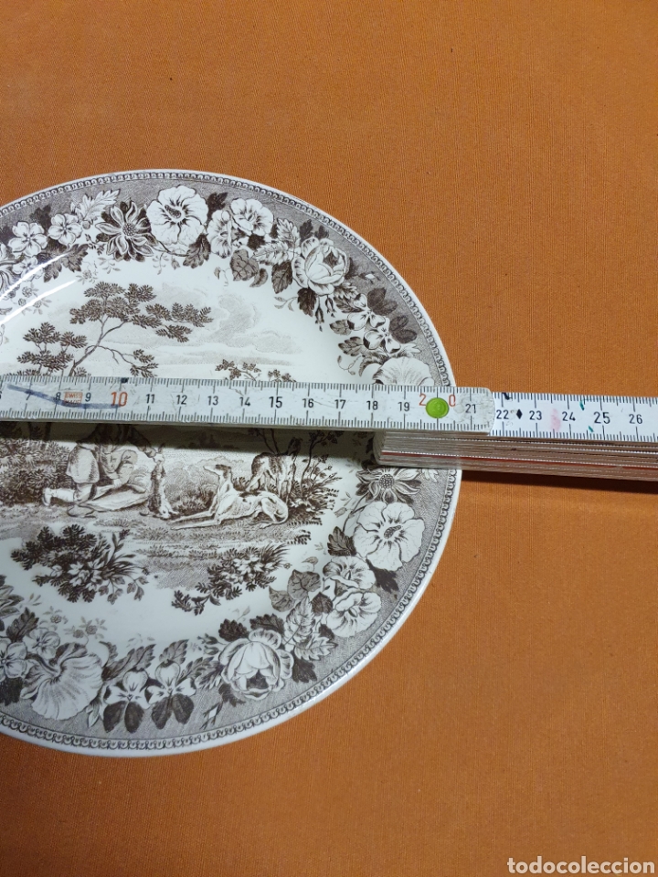 Antig&uuml;edades: 3 platos Porcelana - Foto 2