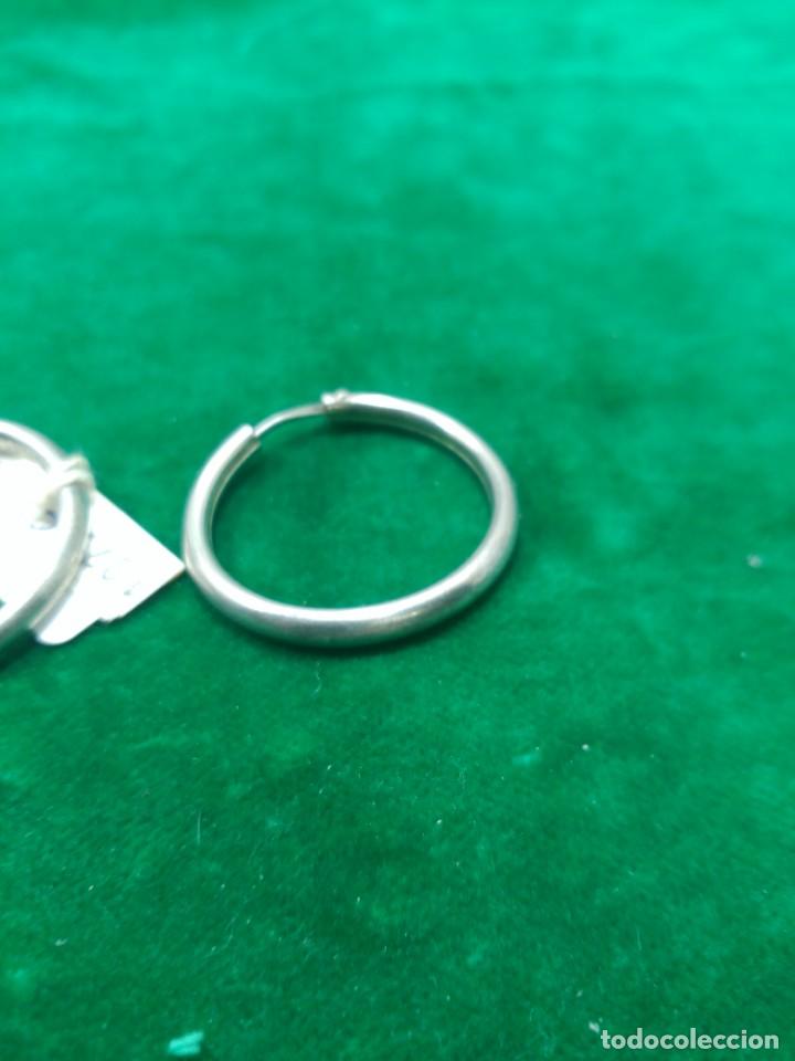 Antig&uuml;edades: pendientes aro plata. + - Foto 2