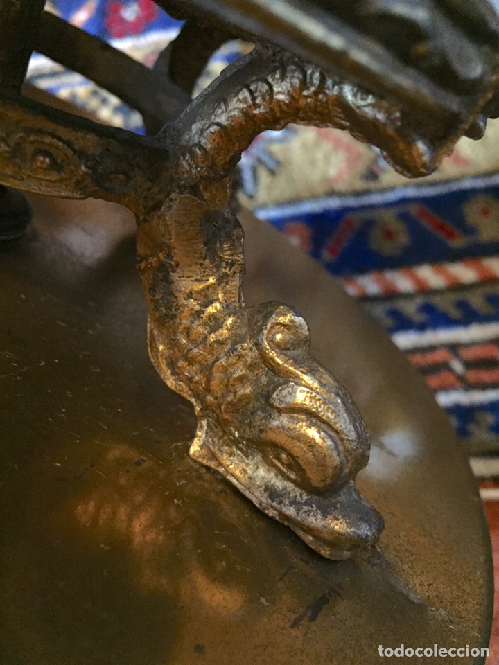 Antig&uuml;edades: Fant&aacute;stica l&aacute;mpara francesa cristal opalina - Foto 22