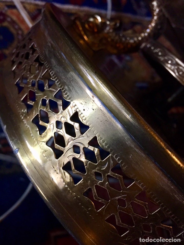 Antig&uuml;edades: Fant&aacute;stica l&aacute;mpara francesa cristal opalina - Foto 24