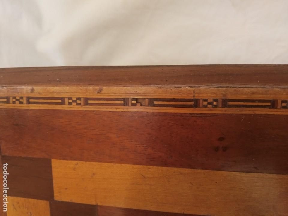 Antig&uuml;edades: ANTIGUA CAJA TARACEA - JOYERO - Foto 12