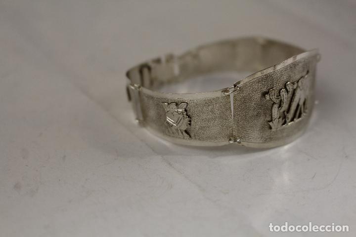 Antig&uuml;edades: pulsera en plata de ley 800 - Foto 3