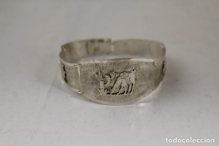 Antig&uuml;edades: pulsera en plata de ley 800 - Foto 1