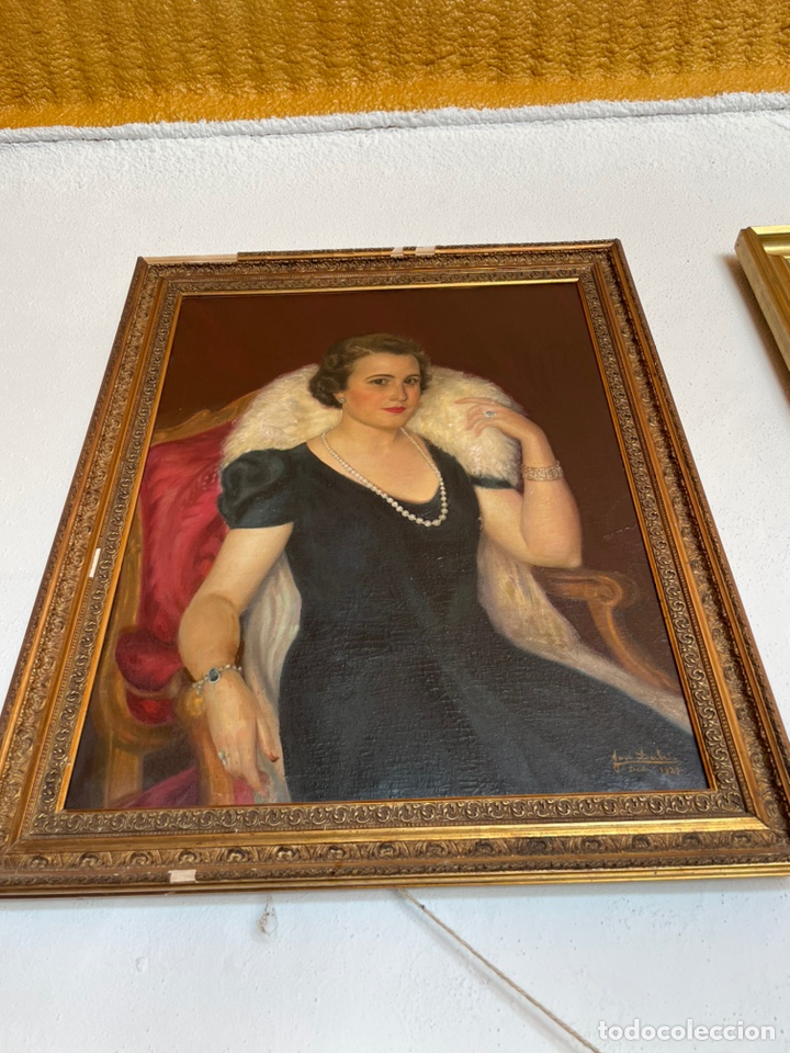 Antig&uuml;edades: Retrato de se&ntilde;ora con chal de piel