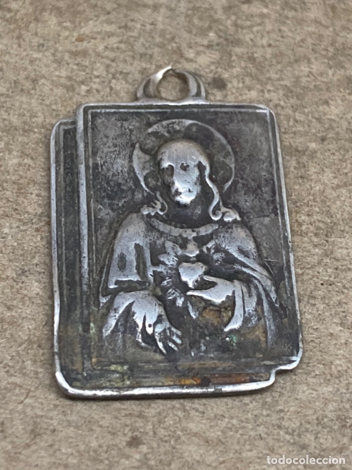 Antig&uuml;edades: Medalla de plata religiosa antigua - Foto 1