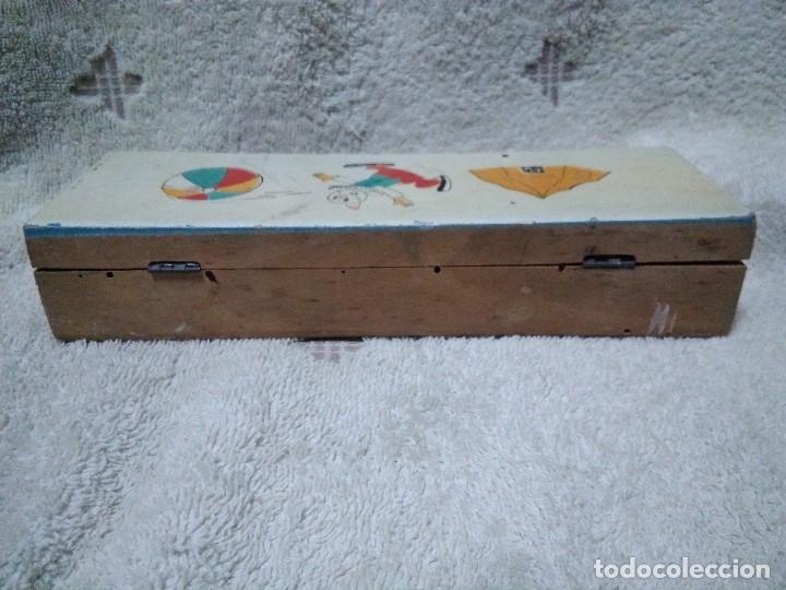 Antig&uuml;edades: Antiguo plumier de madera - Foto 6