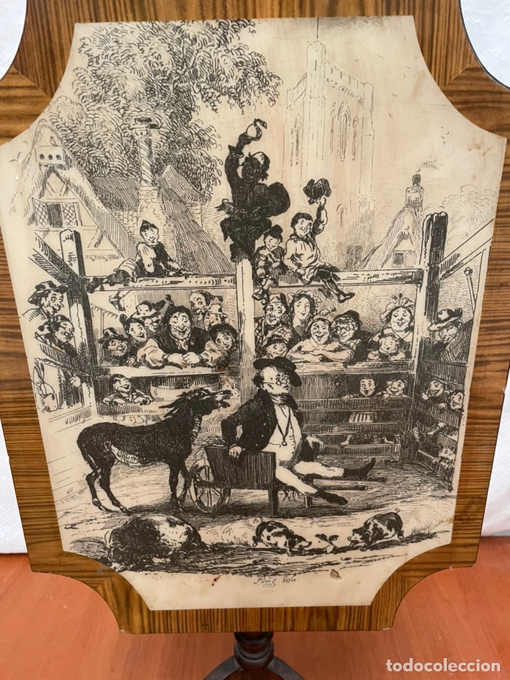 Antig&uuml;edades: ANTIGUA MESILLA PLEGABLE - Foto 3