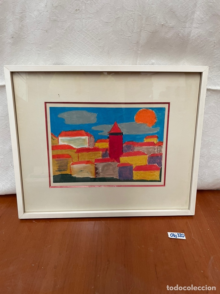 Antig&uuml;edades: CUADRO PUEBLO EN COLORES - Foto 1