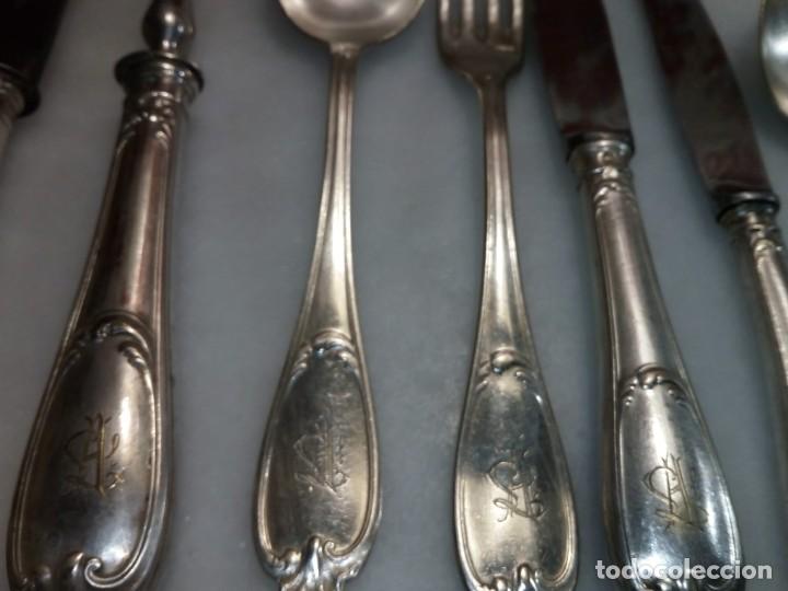 Antig&uuml;edades: Cuberter&iacute;a antigua ba&ntilde;o en plata - Foto 7