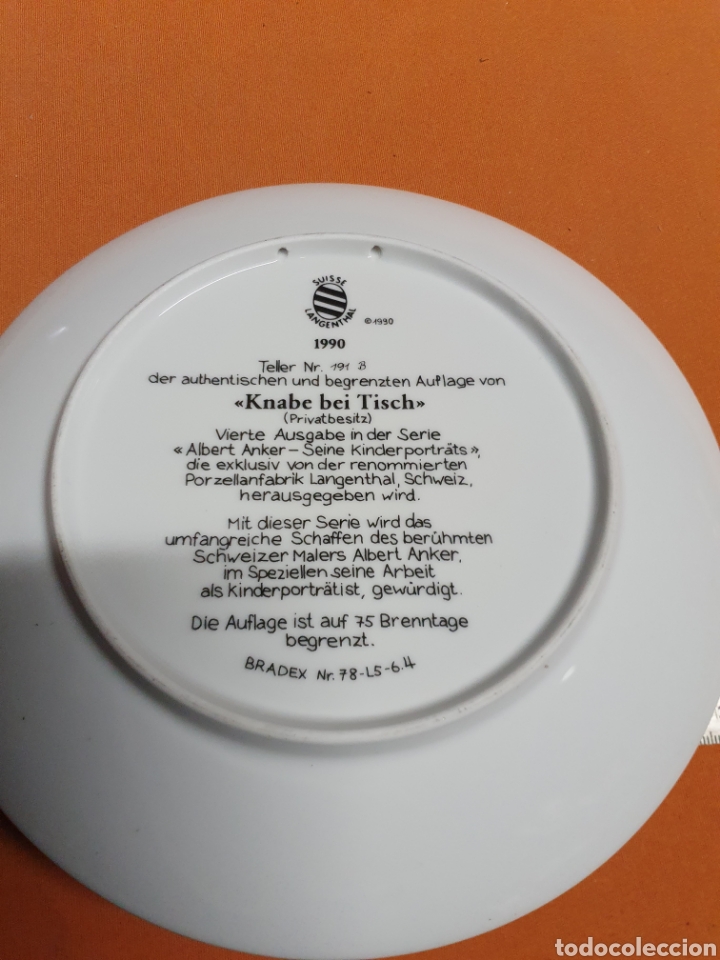 Antig&uuml;edades: Plato Porcelana colecci&oacute;n - Foto 3