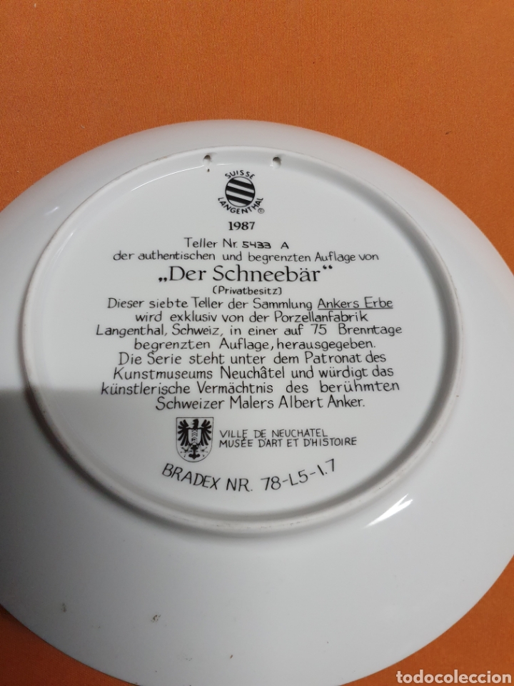 Antig&uuml;edades: Plato Porcelana colecci&oacute;n - Foto 3