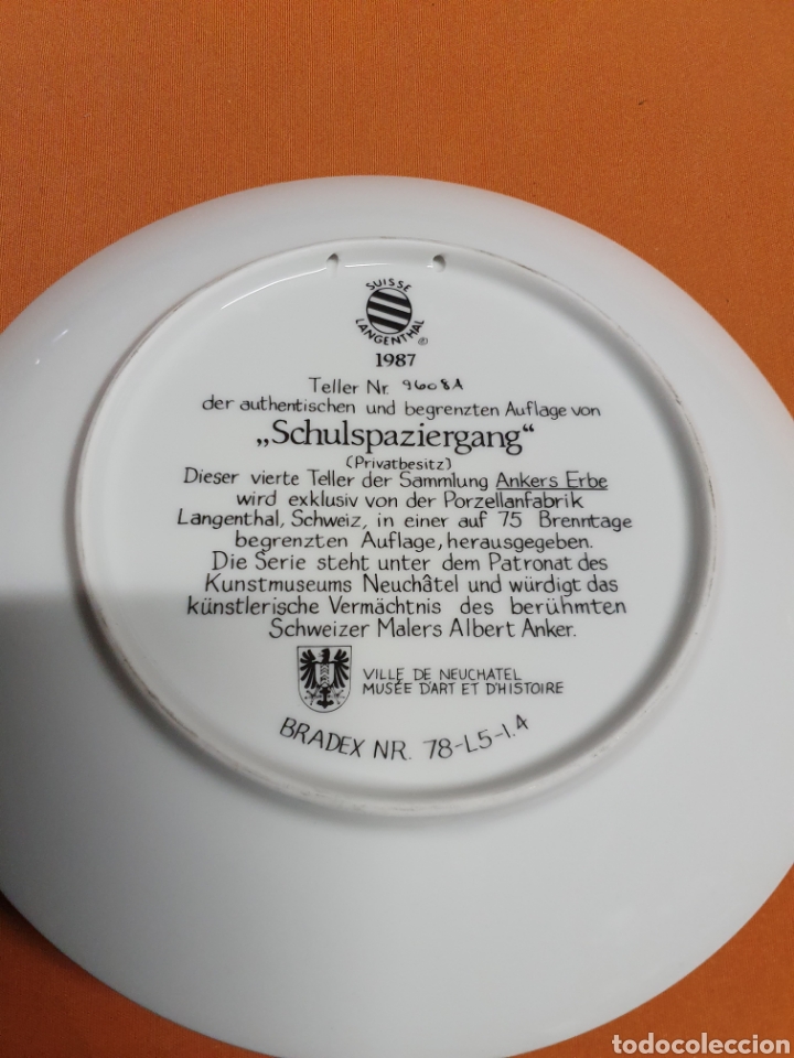 Antig&uuml;edades: Plato Porcelana colecci&oacute;n - Foto 3