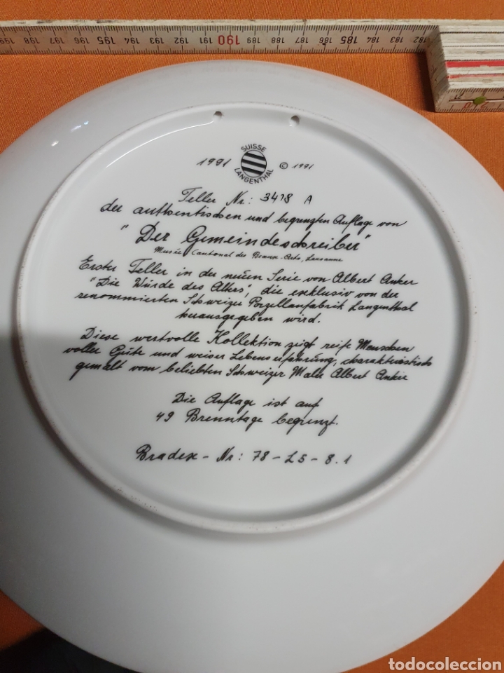 Antig&uuml;edades: Plato Porcelana - Foto 3
