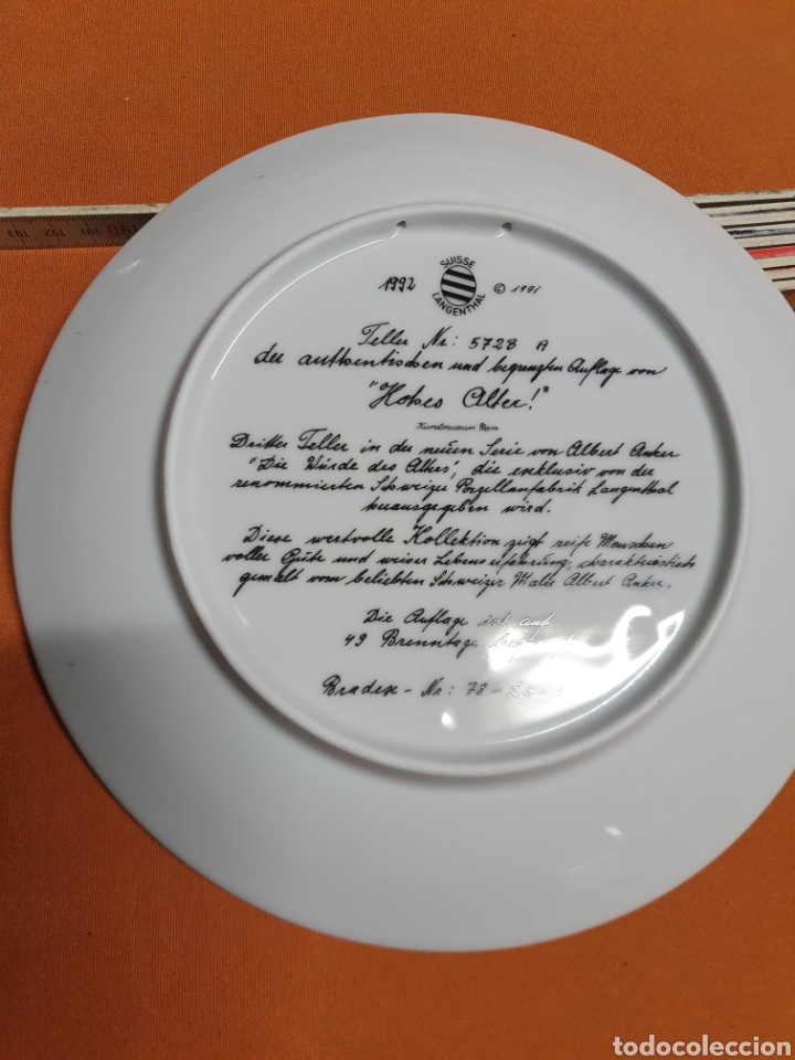Antig&uuml;edades: Plato Porcelana - Foto 3