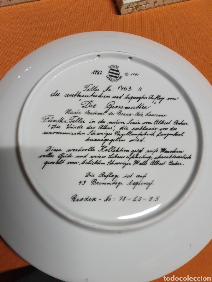 Antig&uuml;edades: Plato Porcelana colecci&oacute;n - Foto 3
