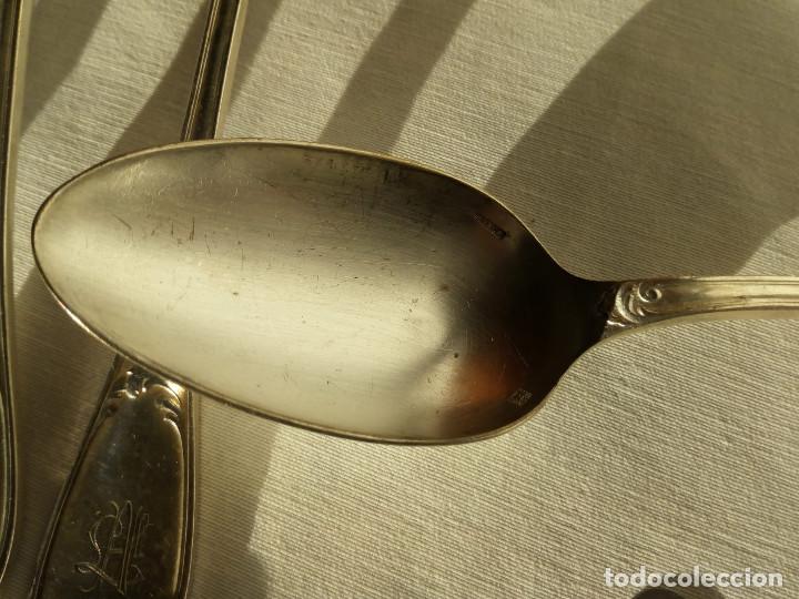 Antig&uuml;edades: Cuberter&iacute;a antigua ba&ntilde;o en plata - Foto 5
