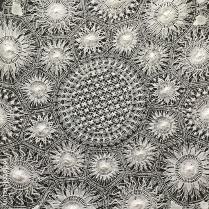 Antig&uuml;edades: Nanduti vintage blanco 40 cm - Foto 10