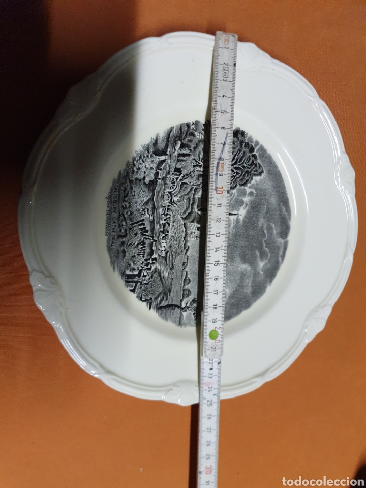 Antig&uuml;edades: 2 platos Porcelana - Foto 2