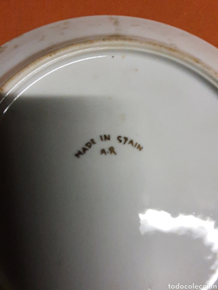 Antig&uuml;edades: Plato Porcelana - Foto 3