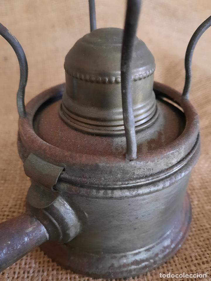 Antig&uuml;edades: ANTIGUO HORNILLO DE ALCOHOL CON MANGO DE MADERA - Foto 7