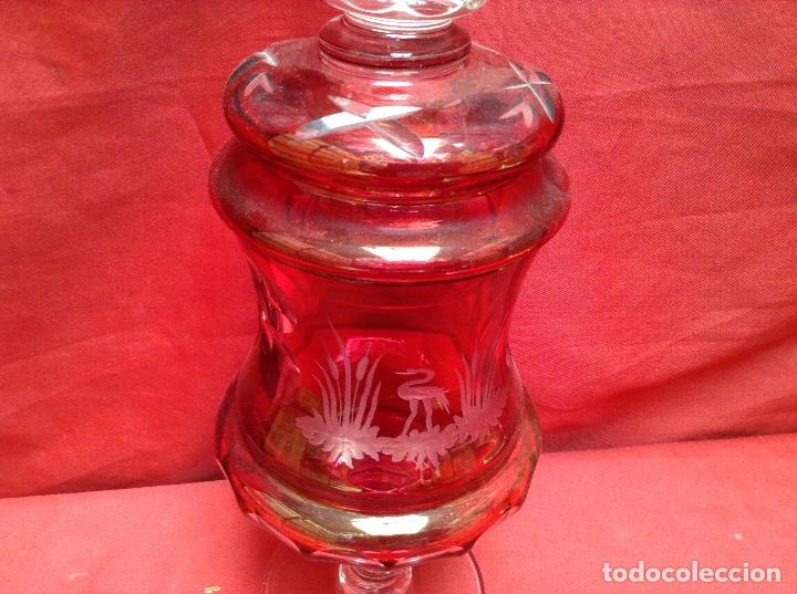 Antig&uuml;edades: Tarro de cristal tallado , medida. 34 - Foto 6