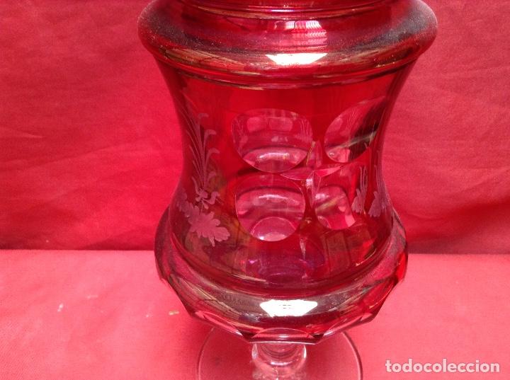 Antig&uuml;edades: Tarro de cristal tallado , medida. 34 - Foto 7
