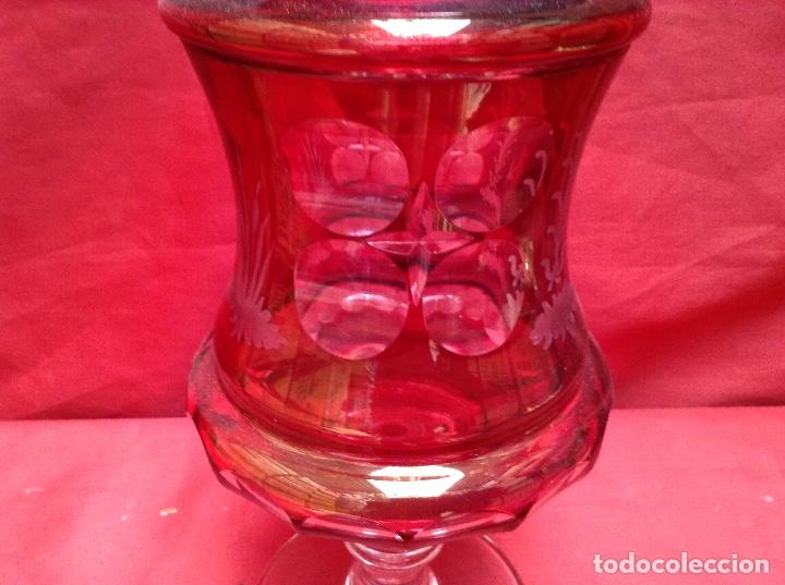 Antig&uuml;edades: Tarro de cristal tallado , medida. 34 - Foto 9