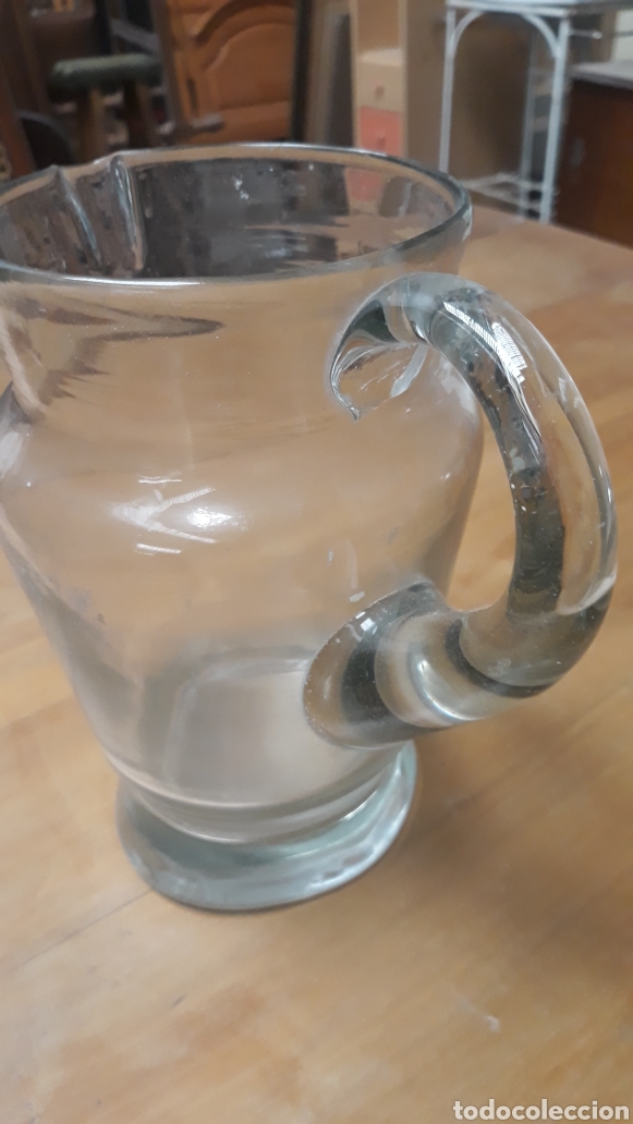 Antig&uuml;edades: Jarra de cristal antigua - Foto 1