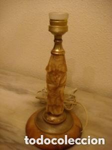 Antig&uuml;edades: LAMPARA DE MESA DE ALABASTRO,SIN TULIPA - Foto 1