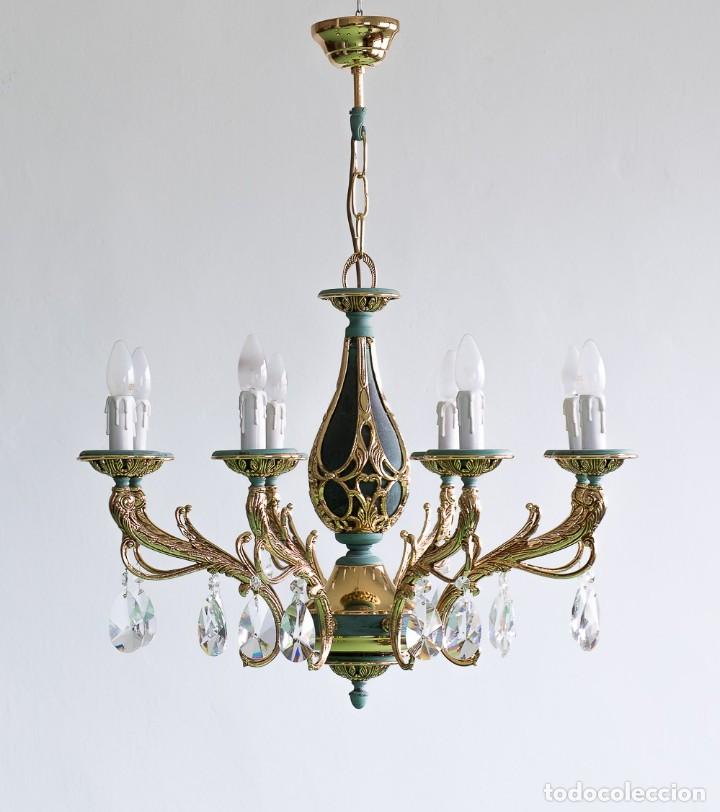 Antig&uuml;edades: L&Aacute;MPARA BRONZ LAMP - Foto 1