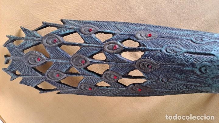 Antig&uuml;edades: FIGURA DE PAVO REAL EN BRONCE - Foto 4