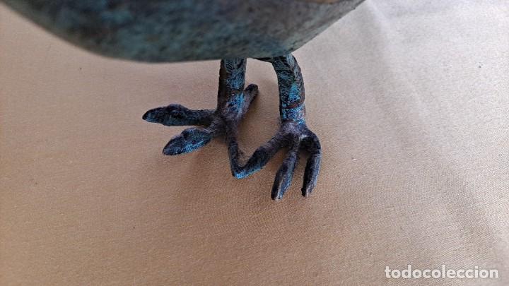 Antig&uuml;edades: FIGURA DE PAVO REAL EN BRONCE - Foto 6