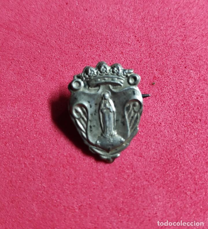 Antig&uuml;edades: ANTIGUO BROCHE RELIGIOSO VIRGEN - Foto 1