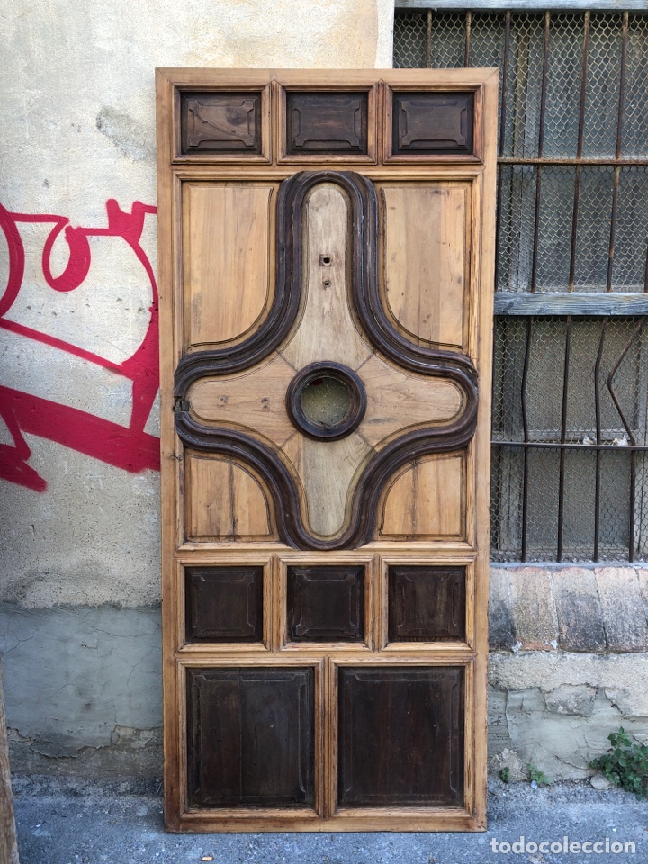 Oggetti Antichi: ANTIGUO PORT&Oacute;N DE MADERA CON GRAN TRABAJO