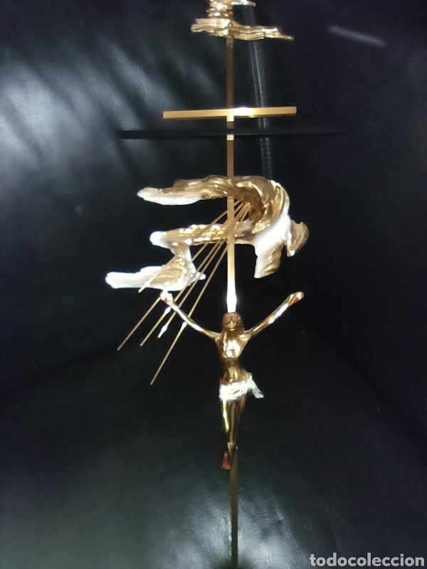 Antig&uuml;edades: crucifijo en bronce gran tama&ntilde;o. - Foto 11