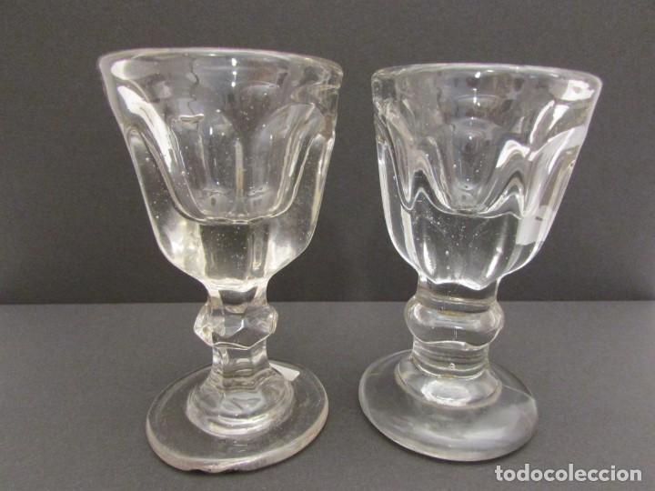 Antiguidades: DOS COPAS DE HELADO DE ENGA&Ntilde;O S.XIX-XX EN CRISTAL DE SANTA LUCIA CARTAGENA?